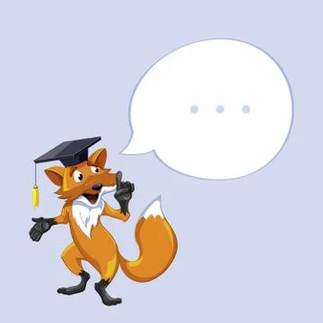 Fox teacher Stock Illustration