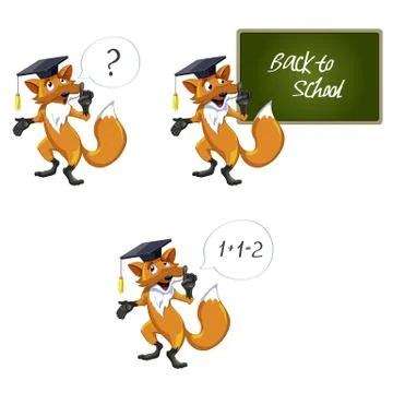 Fox teacher Stockillustratie