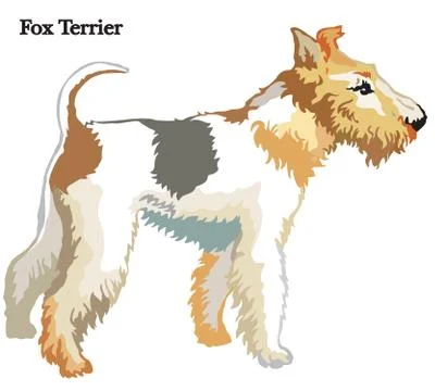 Fox Terrier vector illustration Stock Illustration