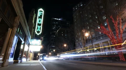 Fox Theater Stock Footage 125548454