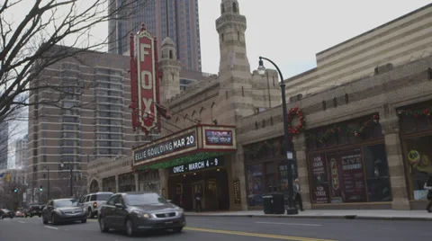 The Fox theatre Stock Footage 34331237