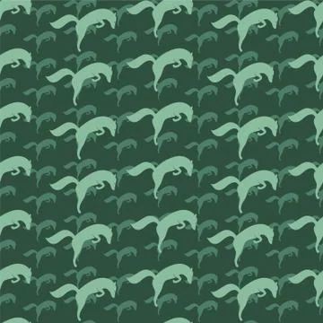 Fox vector art background design for fabric and decor. Seamless pattern Stock Illustration