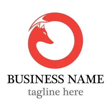 Fox vector logo icon design Stock Illustration