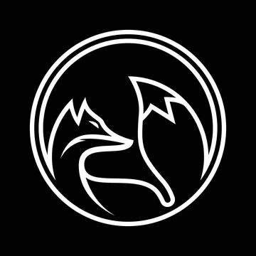 Fox vector logo icon design Stock Illustration