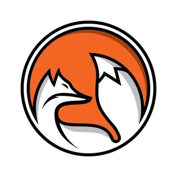 Fox vector logo icon design Stock Illustration