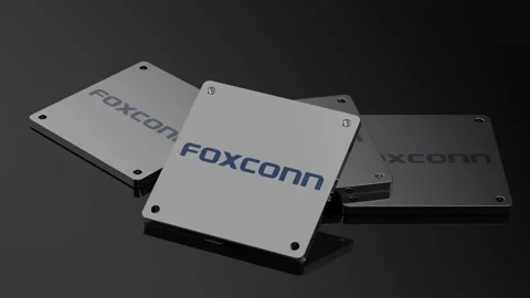 Foxconn logo Illustrative 3D Animation WorldClass Moving Symbol Stock Footage 262023912