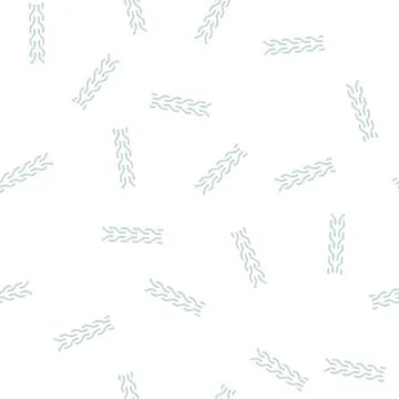 Foxtail chain glyph seamless pattern Stock Illustration