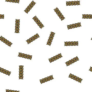 Foxtail chain vector seamless pattern Illustrazione stock