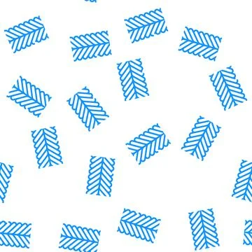 Foxtail chain vector seamless pattern Stock Illustration