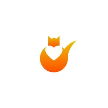 Foxy love Stock Illustration