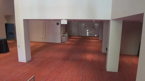 Foyer leading to auditorium. 스톡 동영상 88040040