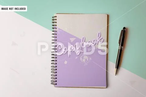 FPK School Notebook Mockup 02 PSD LH Batch 38 PSD Template