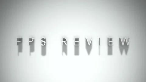 Fps review 3D title animation with shadows on a white background Vídeos de archivo 297671018