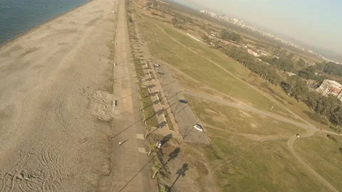 FPV Copter Interceptor Chasing Light Military Drone Wing Video stock 230332646