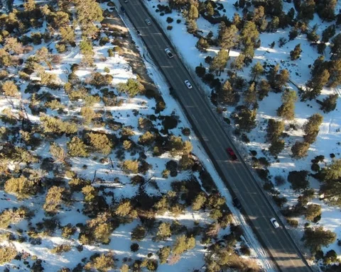 FPV Dive in the Snow Stock Footage 221044490