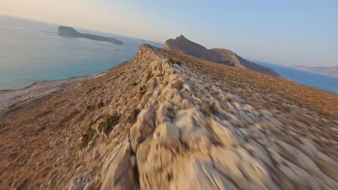 FPV Drone 4K Coast Slide Stock Footage 305805599