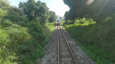 Fpv Drone chasing a train going into a tunnel 스톡 동영상 229529154