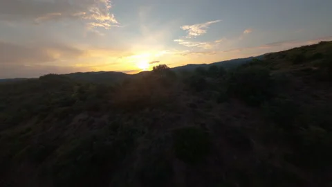 FPV Drone Crash into the ground Stock Footage 170624002