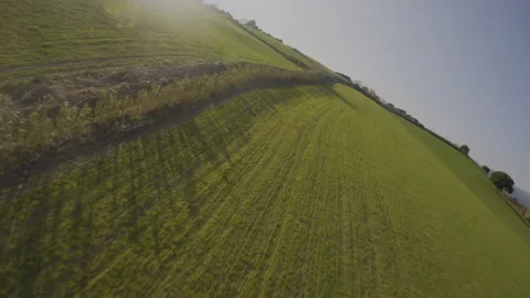 FPV Drone Crash Lost Connection Mid-Air Stock Footage 231235082