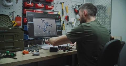 FPV Drone Customization Specialist Building High Performance Drones Vídeos de archivo 322112154