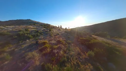 FPV drone discovering a sea of clouds in Madeira, Portugal Stock Footage 253553361