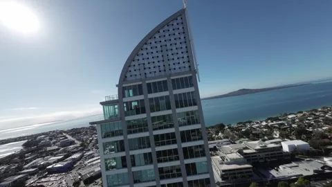 FPV Drone Diving Tower on the North Shore (Auckland) Takapuna Видео 279362576