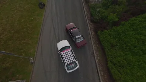 FPV Drone Drift Battle Close Action Liberec Nisa 26 May 2024 Stock Footage 318803951