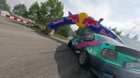 FPV Drone Drift Battle Close Low Flight Liberec Nisa 26 May 2024 Stock Footage 321409819