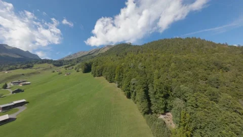 FPV drone flight in the Alpine mountains. Stock Footage 162106899