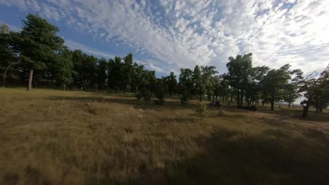 Fpv drone flight in oak grove Stock Footage 206716803