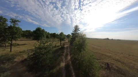 Fpv drone flight in oak grove Stock Footage 206716854