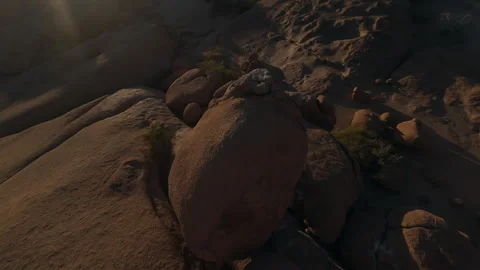 FPV Drone Flight Over African Desert Rocks Stock Footage 297353964