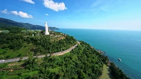 FPV Drone Flight Over Da Nang, Vietnam Stock Footage 323503778