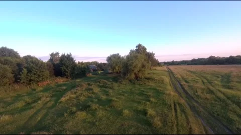 Fpv drone flight in village Stock Footage 208646353