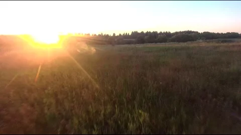 Fpv drone flight in village Stock Footage 208646436