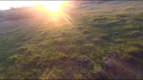 Fpv drone flight in village Stock Footage 208646501