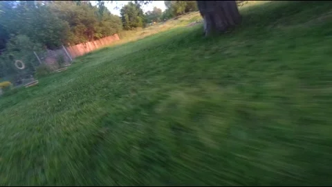 Fpv drone flight in village Stock Footage 208647085