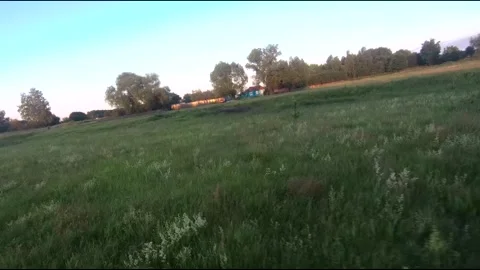 Fpv drone flight in village Stock Footage 208647300