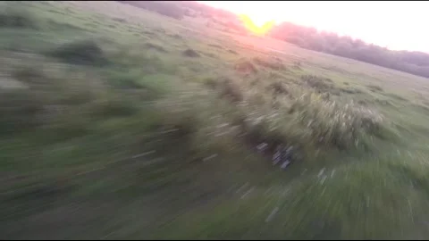 Fpv drone flight in village Stock Footage 208648664