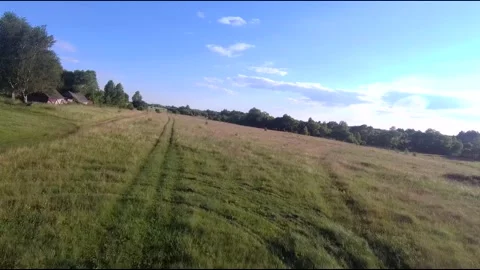 Fpv drone flight in village Stock Footage 208649073