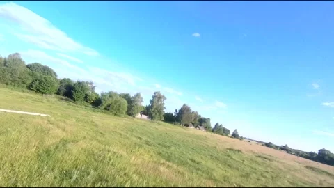 Fpv drone flight in village Stock Footage 208649098
