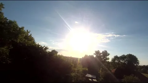 Fpv drone flight in village Stock Footage 208649245