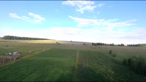 Fpv drone flight in village Stock Footage 208649363