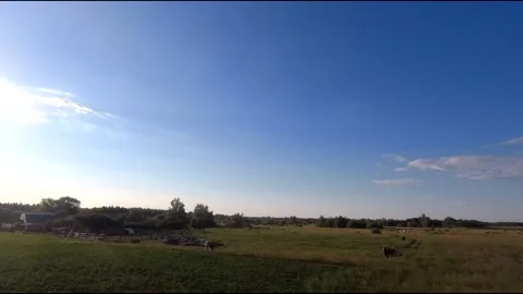 Fpv drone flight in village Stock Footage 208649367