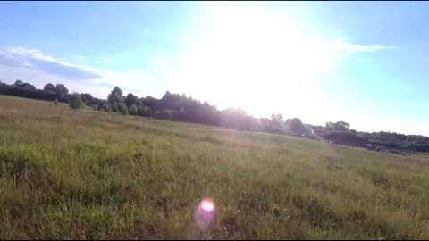 Fpv drone flight in village Stock Footage 208649531