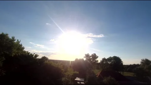 Fpv drone flight in village Stock Footage 208649773