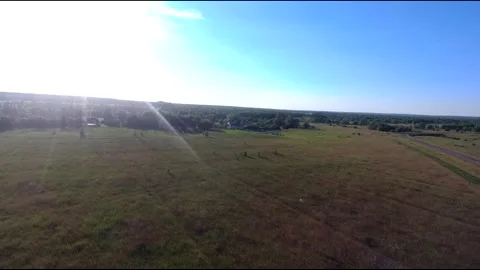 Fpv drone flight in village Stock Footage 208649808