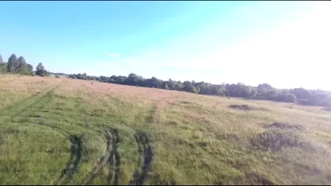 Fpv drone flight in village Stock Footage 208650055