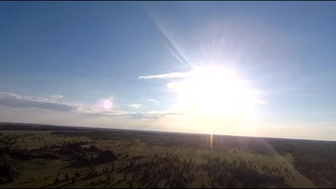 Fpv drone flight in village Stock Footage 208650109