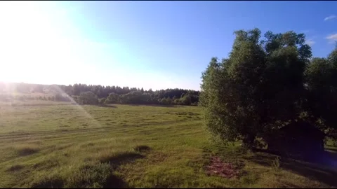 Fpv drone flight in village Stock Footage 208650507